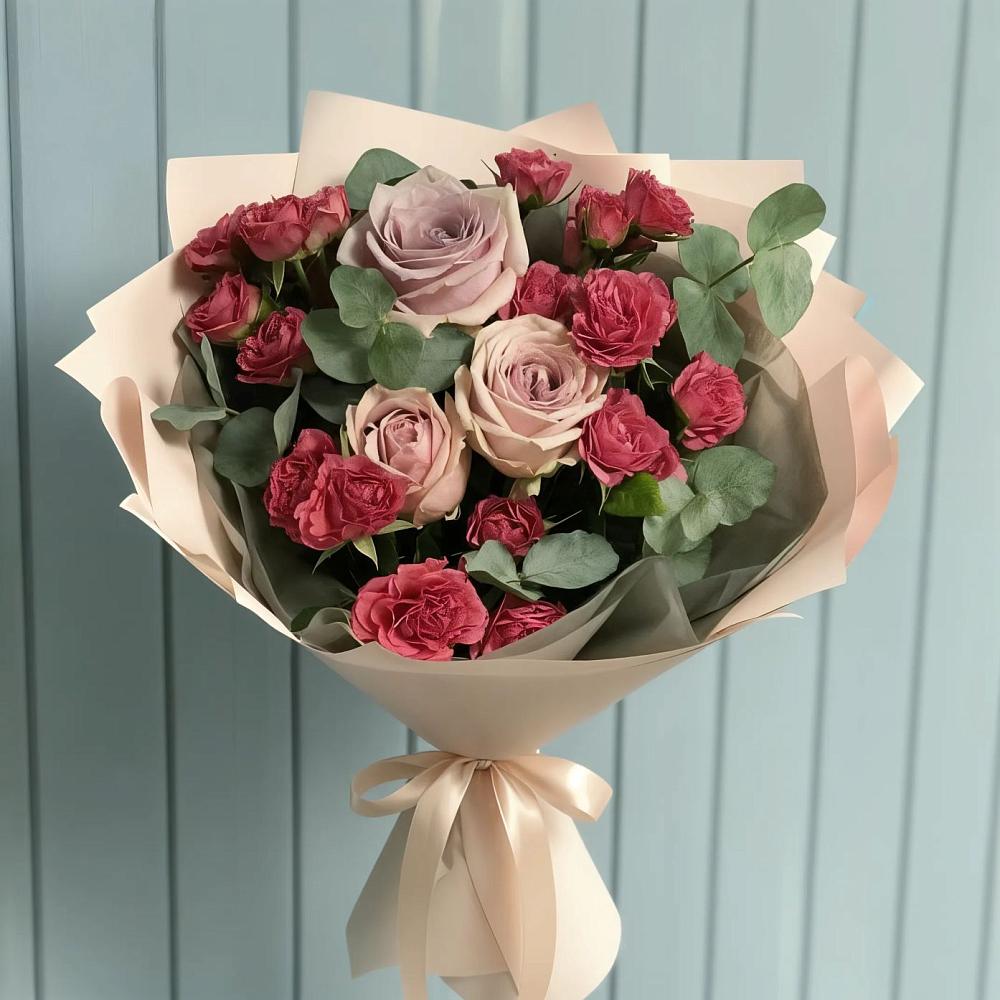 Букет цветов из: Гвоздики и Розы в Зарубино