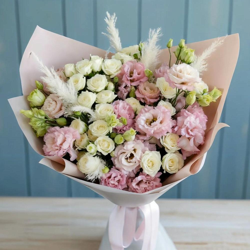 Букет цветов из: Альстромерии и Розы в Зарубино