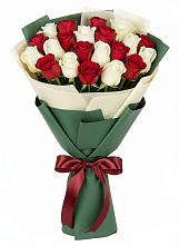 Букет Микс из красных и белых роз #REPLACE_PRED# Зарубино