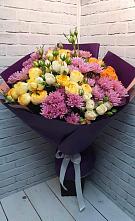 Букет цветов из:  Хризантемы и Розы в Зарубино