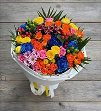 Букет цветов из:  Розы и Хризантемы в Зарубино