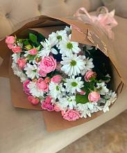 Букет цветов из:  Розы и Хризантемы в Зарубино