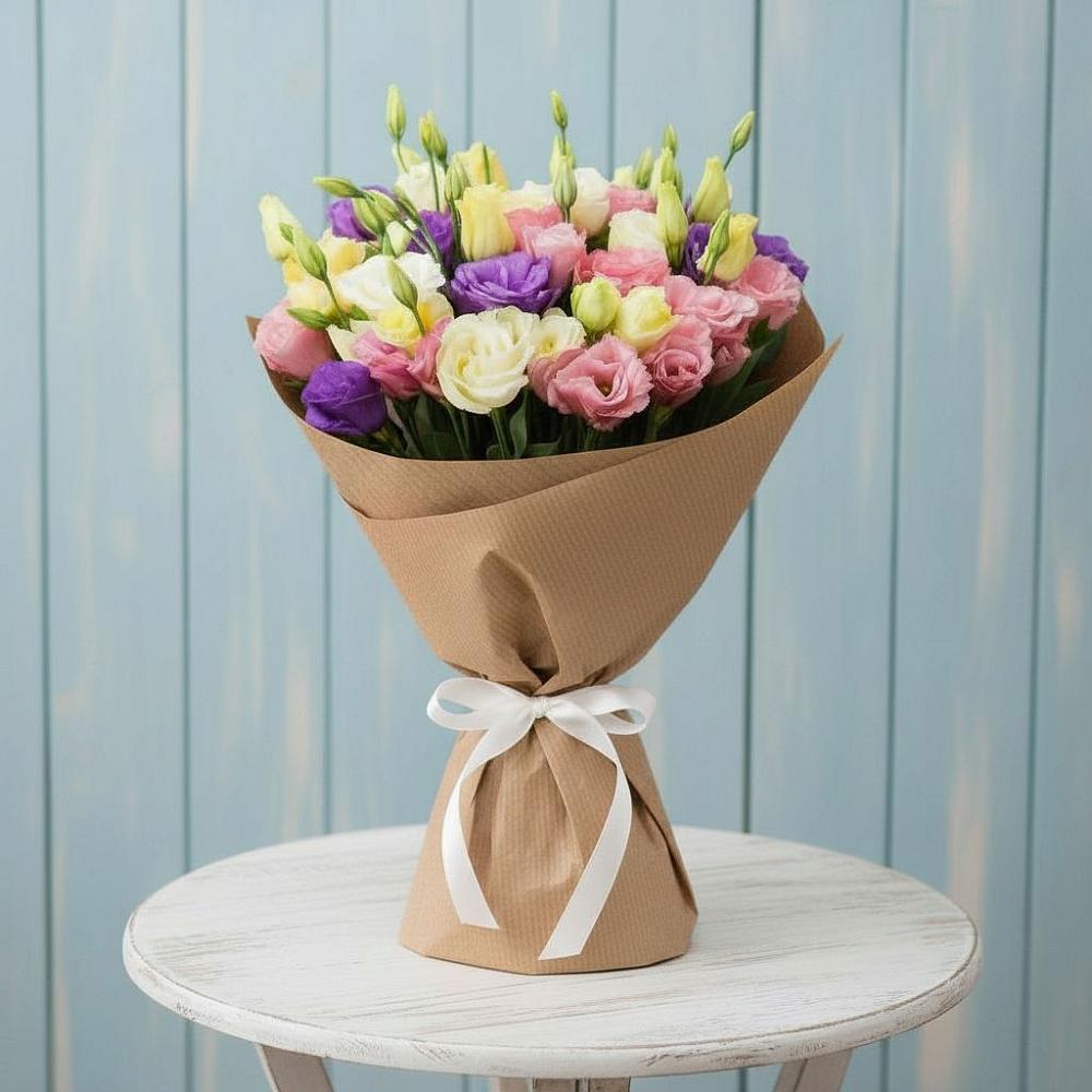 Букет цветов из: Лизиантусы в Зарубино