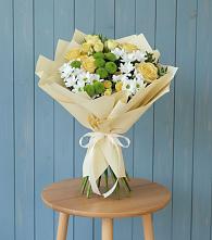 Букет цветов из:  Хризантемы и Розы в Зарубино