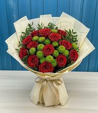 Букет цветов из:  Розы и Хризантемы в Зарубино