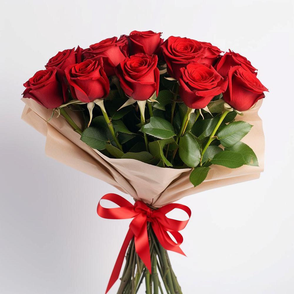 Букет 11 Красных роз Эдлесс Лав в Зарубино