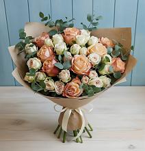 Букет цветов из:  Альстромерии и Розы в Зарубино